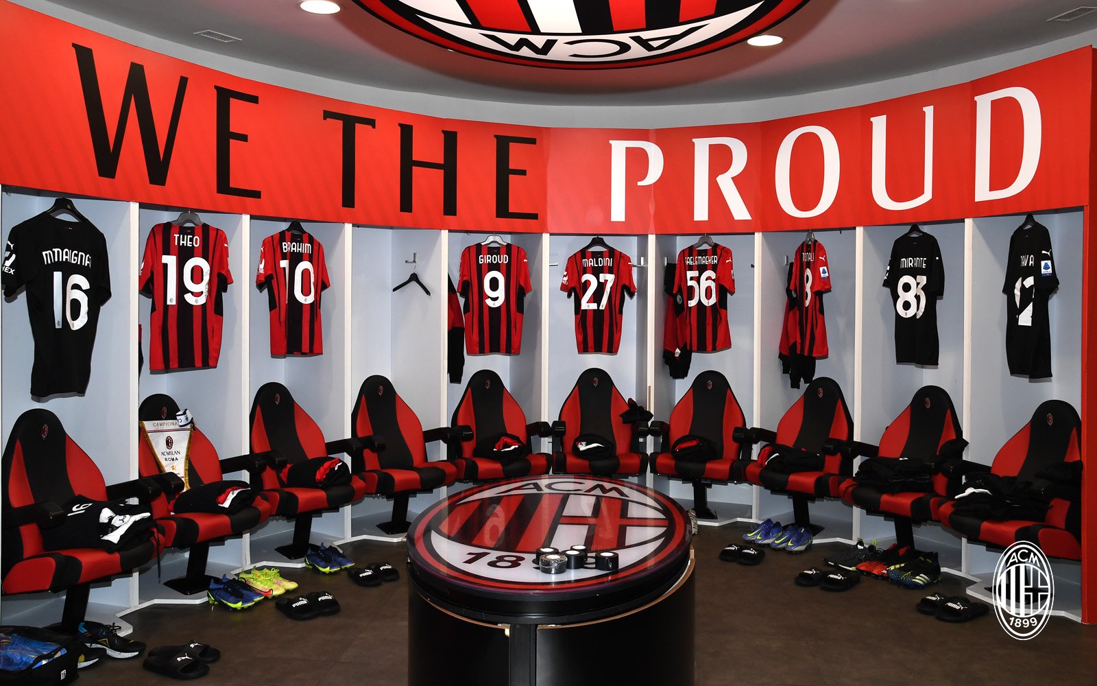 AC Milan locker room