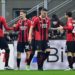 AC Milan players celebrate