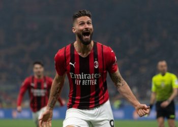 Olivier Giroud of AC Milan