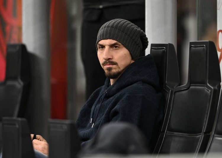 Zlatan Ibrahimovic of AC Milan