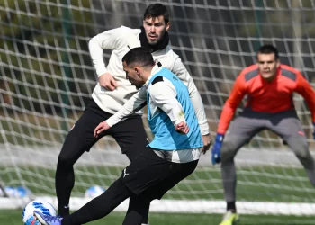 Rossoneri team working hard at Milanello to prepare for the Empoli clash