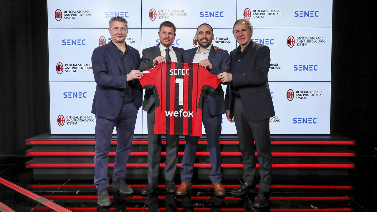 AC Milan partnership with SENEC