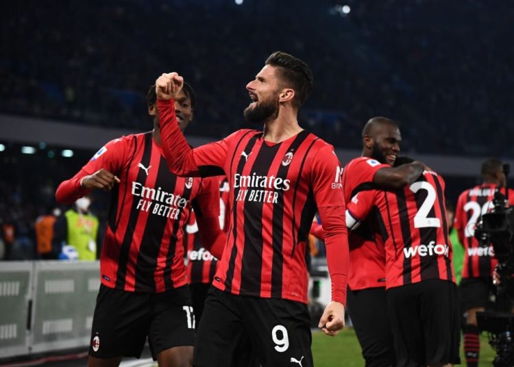 Olivier Giroud of AC Milan