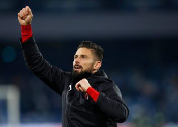 Olivier Giroud of AC Milan