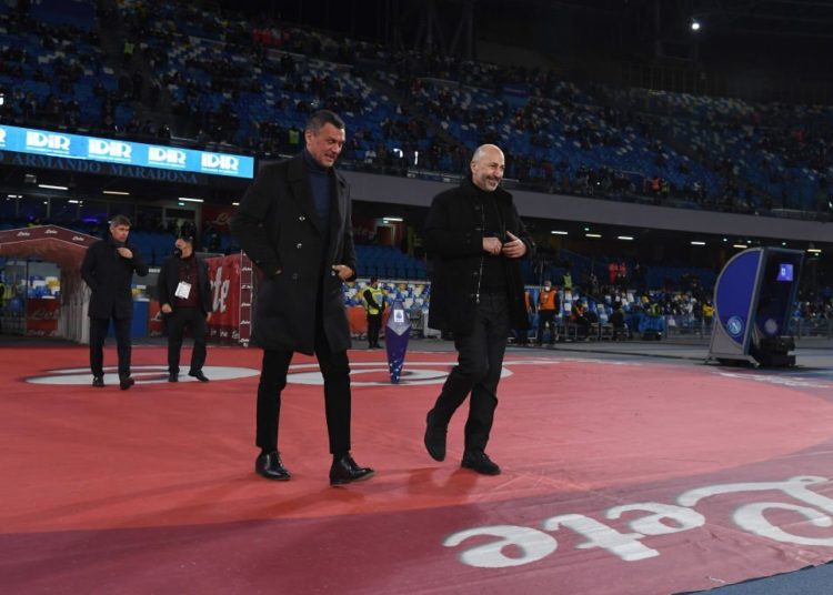 Paolo Maldini and Ivan Gazidis of AC Milan