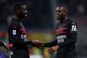 Pierre Kalulu and Fikayo Tomori of AC Milan