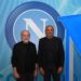 Luciano Spalletti and Aurelio De Laurentiis of Napoli