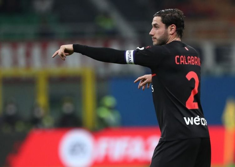 Davide Calabria of AC Milan