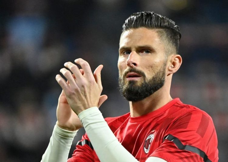 Olivier Giroud of AC Milan