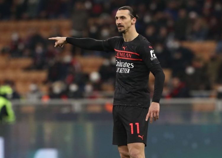 Zlatan Ibrahimovic of AC Milan