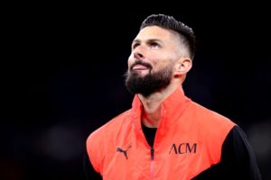 Olivier Giroud of AC Milan
