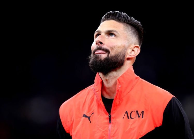 Olivier Giroud of AC Milan