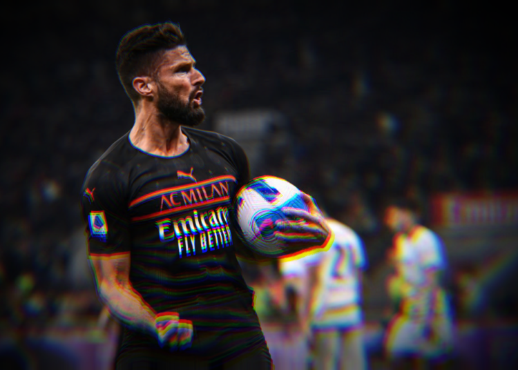 Olivier Giroud of AC Milan