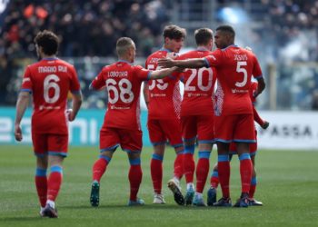 Napoli players celebrate