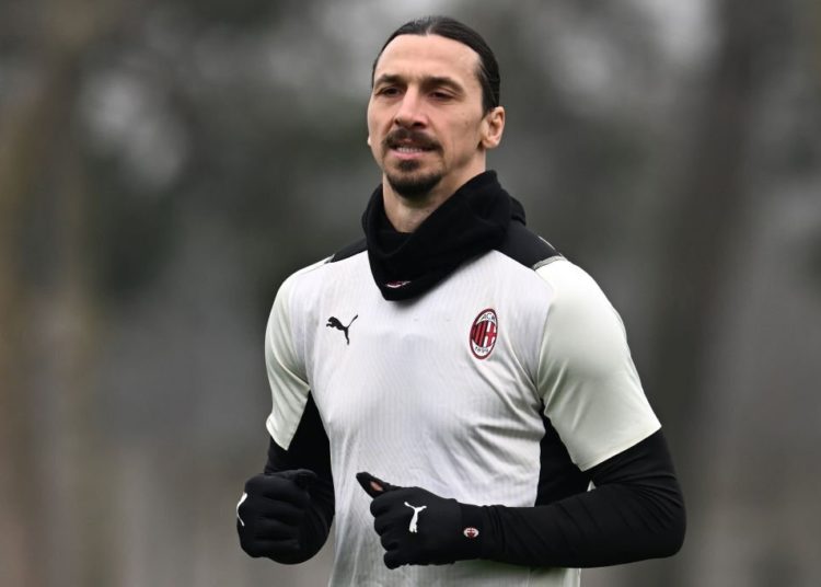 Zlatan Ibrahimovic of AC Milan