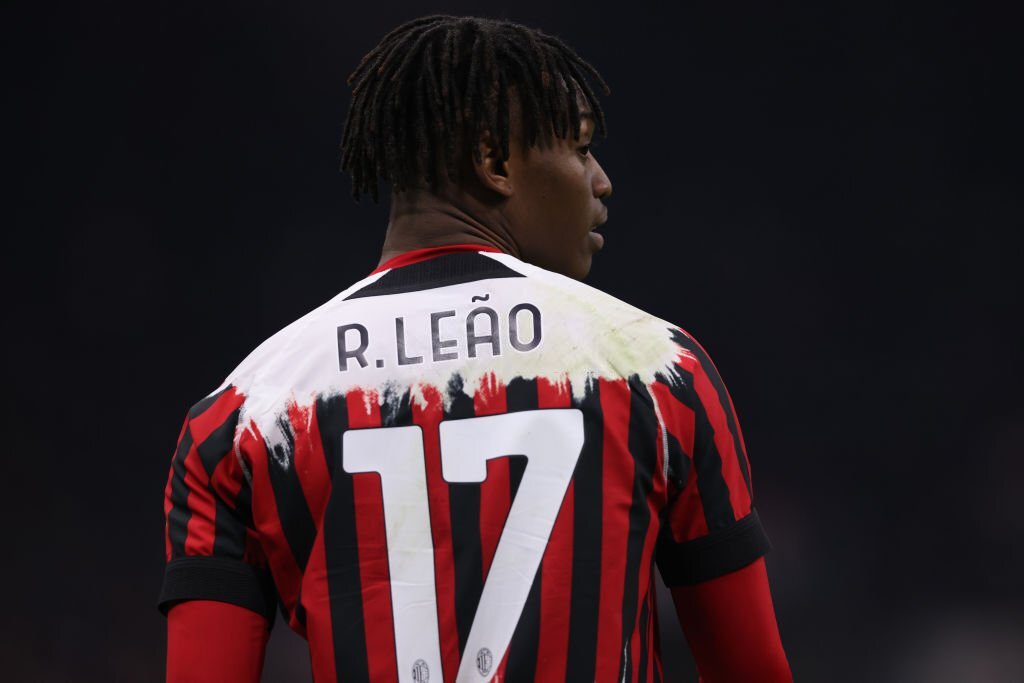 Milano, Italy. 14th Feb, 2023. Rafael Leao (17) of AC Milan seen
