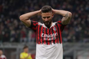 Olivier Giroud of AC Milan