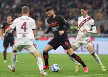 Olivier Giroud of AC Milan