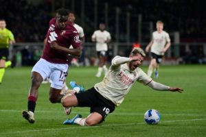 AC Milan's Theo Hernandez and Singo of Torino