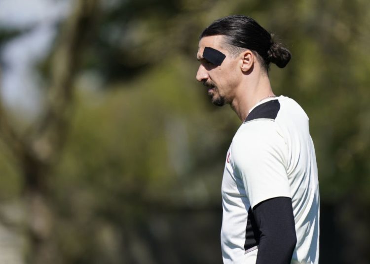 Zlatan Ibrahimovic of AC Milan