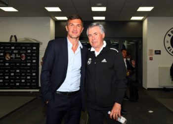 Paolo Maldini and Carlo Ancelotti مالديني أنشيلوتي