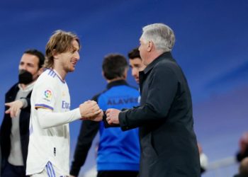 Luka modric and carlo ancelotti