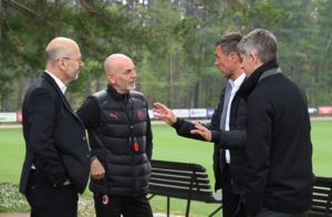 paolo maldini ivan gazidis frederic massara stefano pioli ac milan