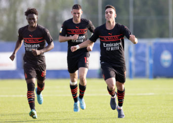 AC Milan Primavera players celebrate