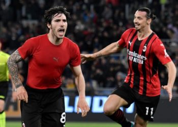 zlatan ibrahimovic sandro tonali ac milan