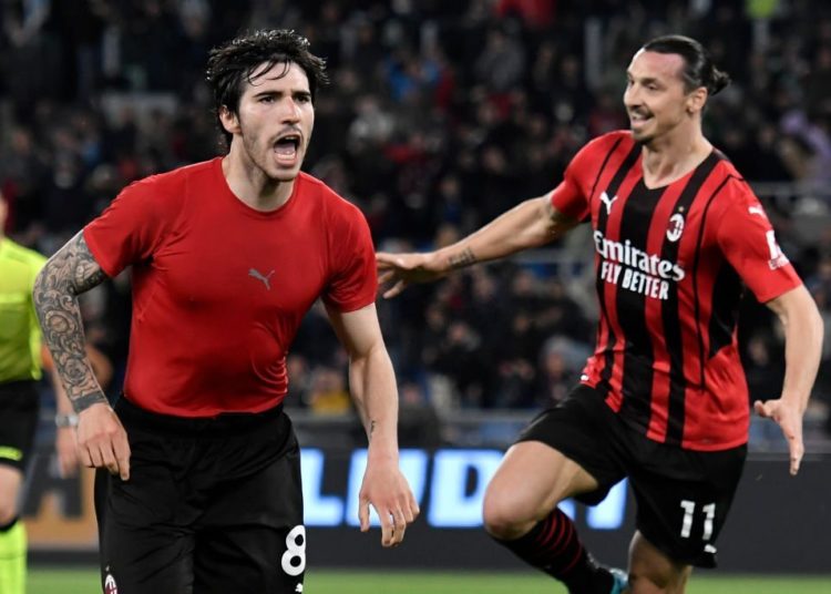 zlatan ibrahimovic sandro tonali ac milan