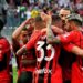 ac milan players celebrate
