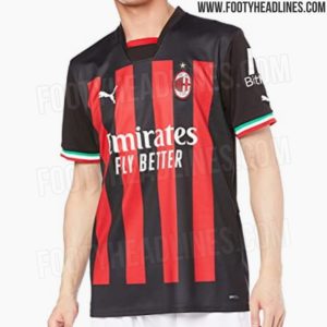 AC Milan Home 22 23 Season Football Jersey –