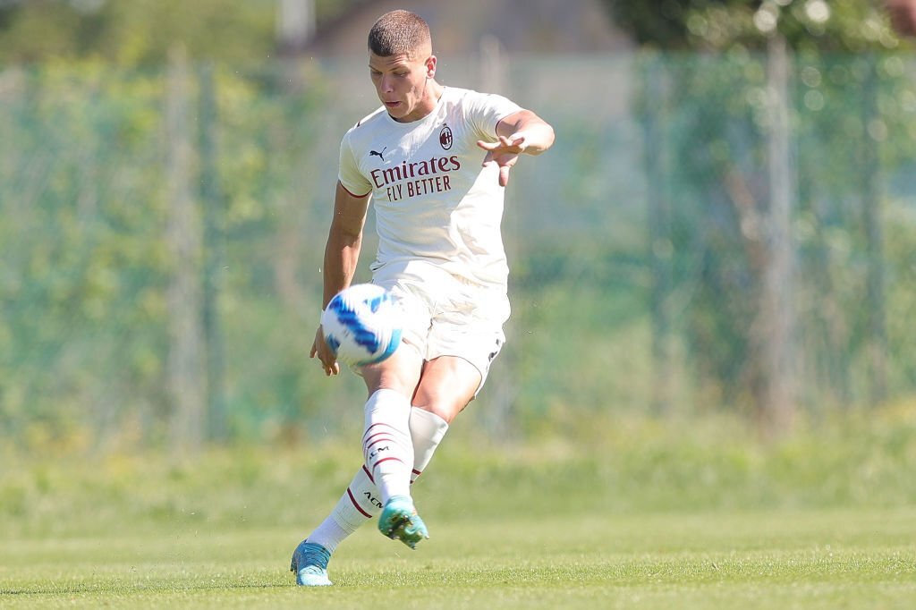 Andrei Coubis of AC Milan U19 in action during the Primavera 1 match  News Photo - Getty Images