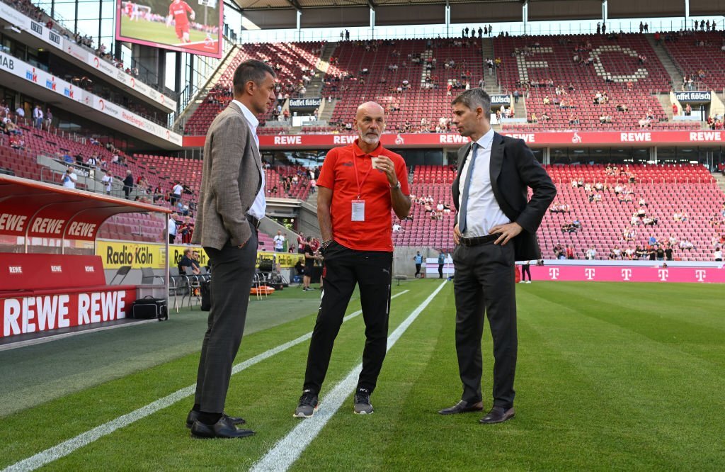 Paolo Maldini Frederic Massara Stefano Pioli ac milan