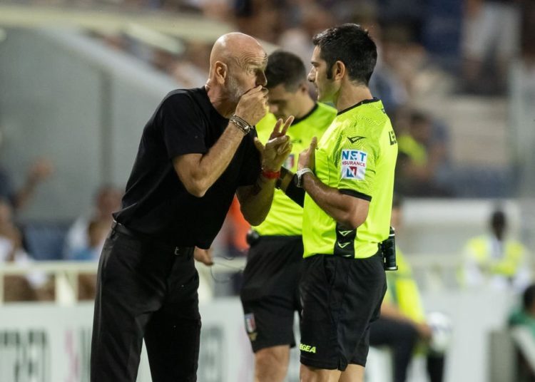 Stefano Pioli and Fabio Maresca