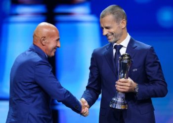 Arrigo Sacchi and Aleksander Ceferin