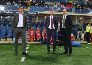 Paolo Maldini Frederic Massara Ivan Gazidis AC Milan