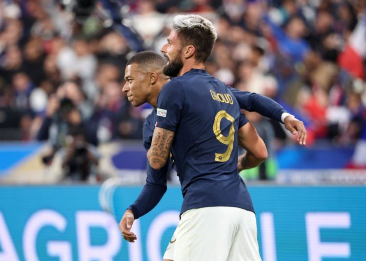 Olivier Giroud Kylian Mbappé