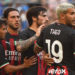 AC Milan players celebrate