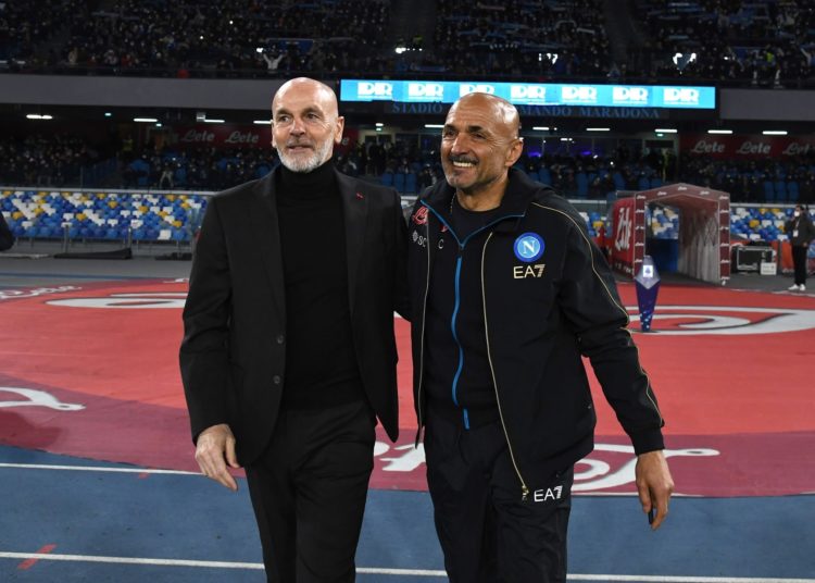 AC Milan head coach Stefano Pioli Luciano Spalletti
