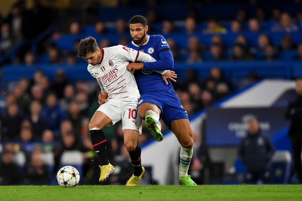 Ruben Loftus-Cheek Chelsea Brahim Diaz AC Milanلوفتوس شيك تشيلسي براهيم دياز ميلان