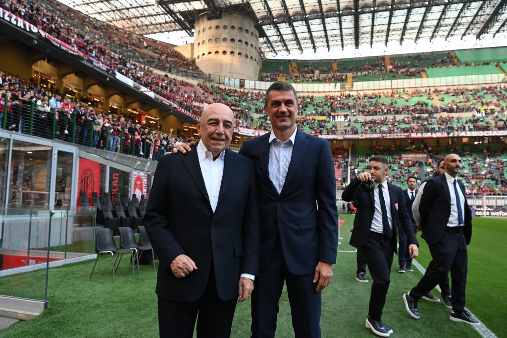 Adriano Galliani Paolo Maldini AC Milan