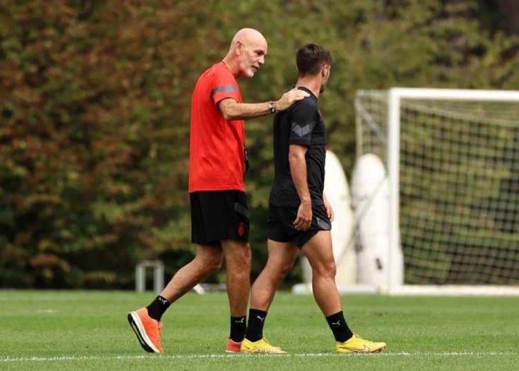 Stefano Pioli Brahim Diaz AC Milan