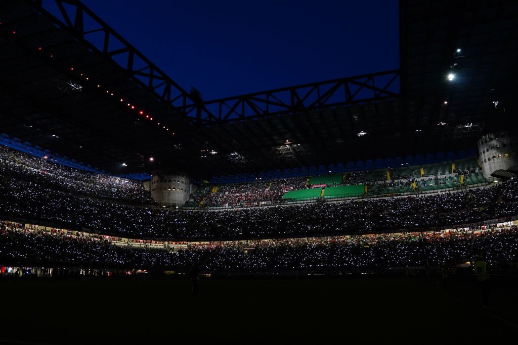 San Siro view AC Milan fans