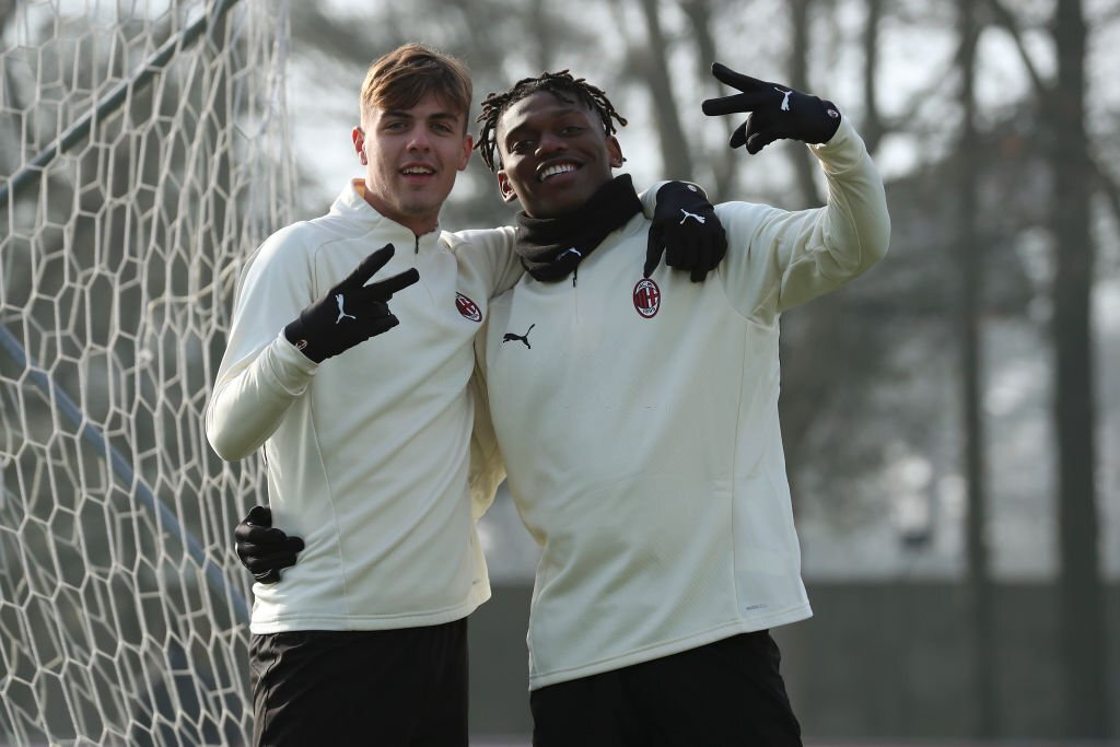 Daniel Maldini Rafael Leao AC Milan