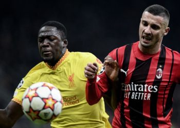 Rade Krunic AC Milan Ibrahima Konate Liverpool