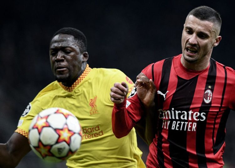 Rade Krunic AC Milan Ibrahima Konate Liverpool