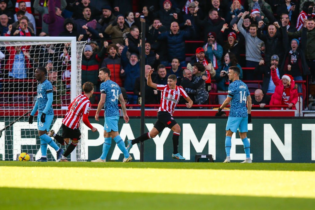 Brentford's Vitaly Janelt vs Tottenham