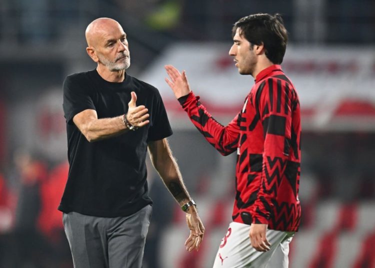Stefano Pioli Sandro Tonali AC Milan