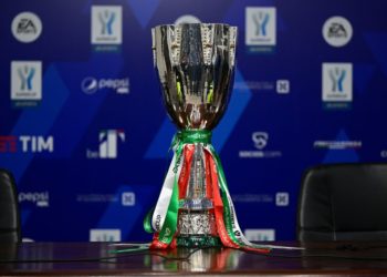 Lega Serie A Supercoppa Italiana trophy - AC Milan vs Inter